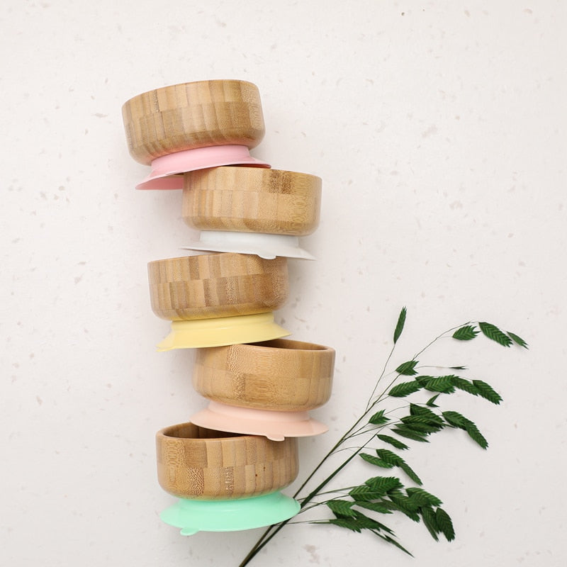 Bamboo Suction Bowl