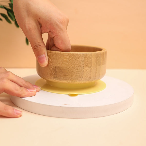 Bamboo Suction Bowl