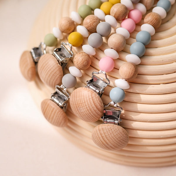 Silicone & Wooden Chain