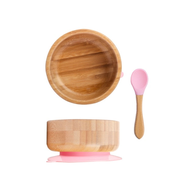 Bamboo Bowl & Spoon Set