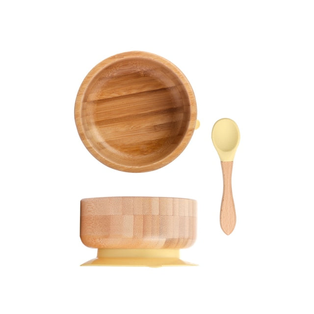 Bamboo Bowl & Spoon Set